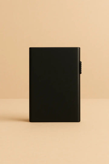 porte carte RFID métal Asahi 朝日 sécurisé minimaliste in Noir