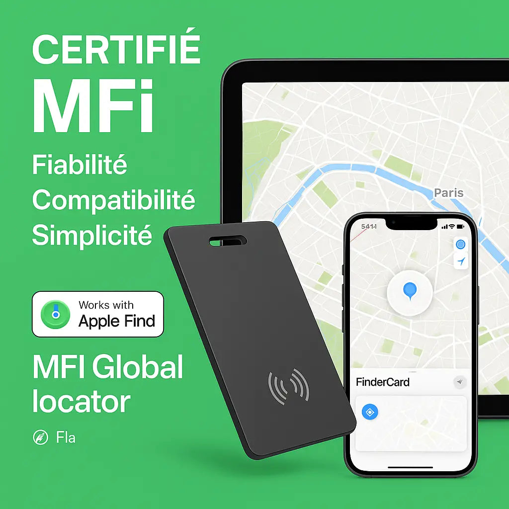 Nōva carte connectée smart finder card portefeuille
